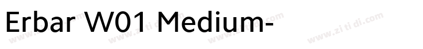 Erbar W01 Medium字体转换
